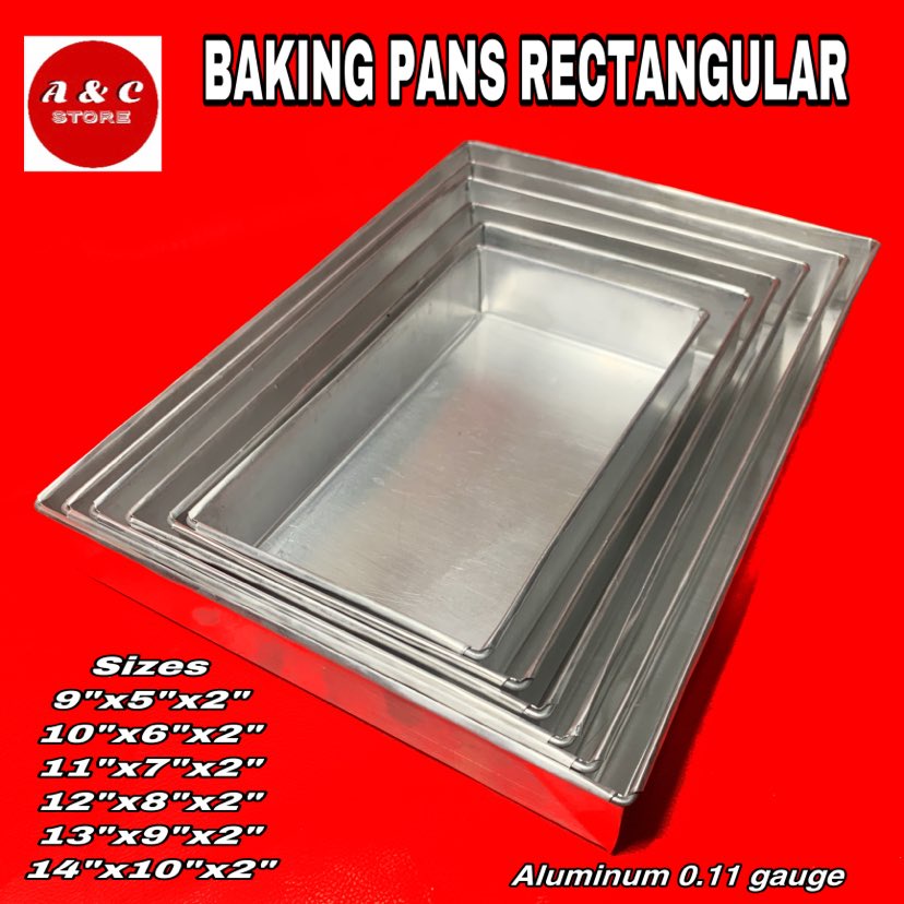 BAKING PANS RECTANGULAR ALUMINUM 6pcs 1set Shopee Philippines