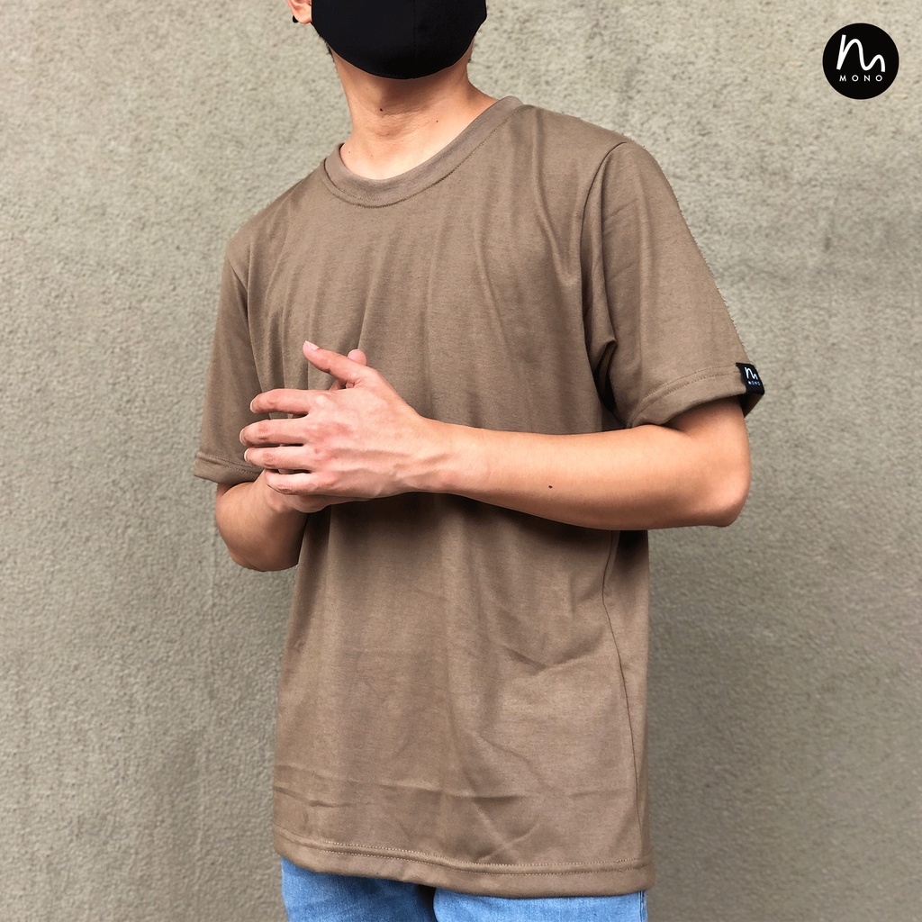 Plain khaki t outlet shirt