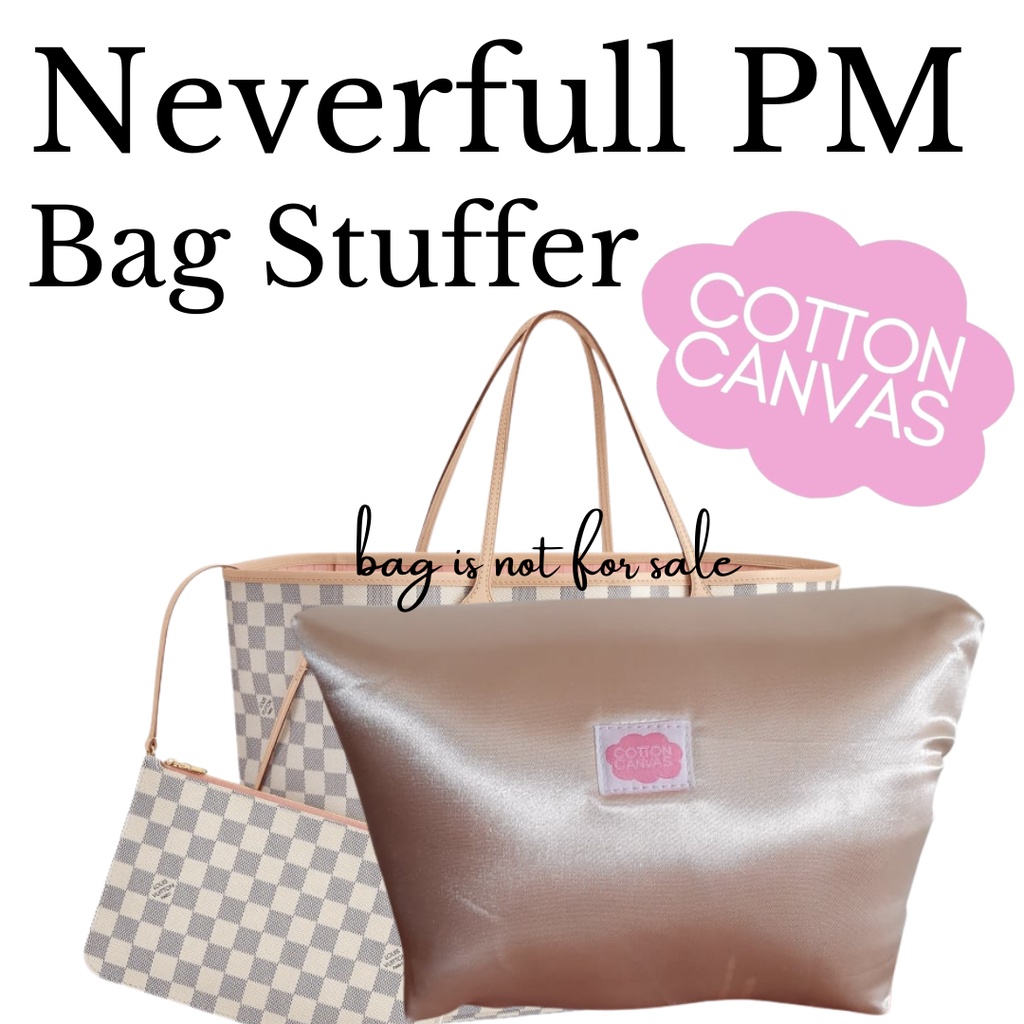 Satin Pillow Luxury Bag Shaper For Louis Vuitton's Neverfull PM, Neverfull  MM and Neverfull GM in Blush Pink