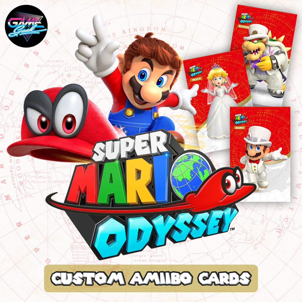 Super mario deals odyssey amiibo cards