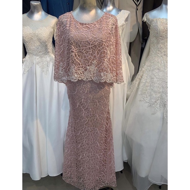 Rose gold gown outlet for principal sponsor