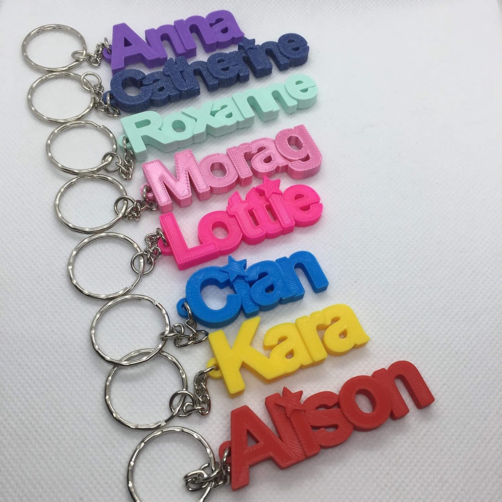 Name on sale key chain