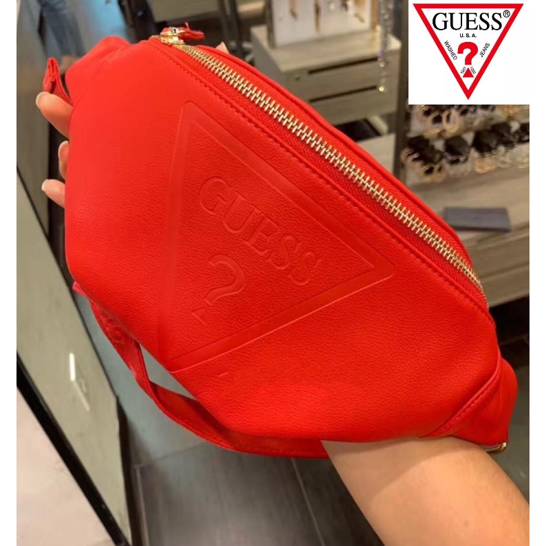 Guess red cheap belt bag