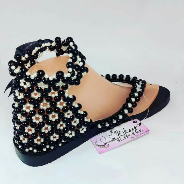 Beaded hot sale sandals designs