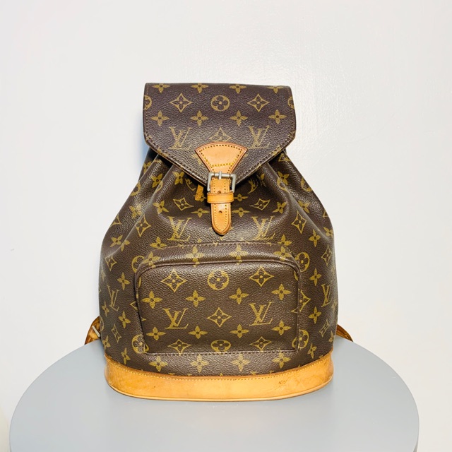 Louis Vuitton, Bags, Authentic Louis Vuitton Backpack Nag Montsouris Mm  Monogram Used Lv Vintage