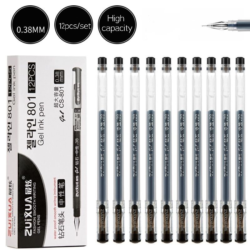 Colored Gel Pens Quick Dry Needle Tip 0.38mm Pen School Supplies Journaling  Art