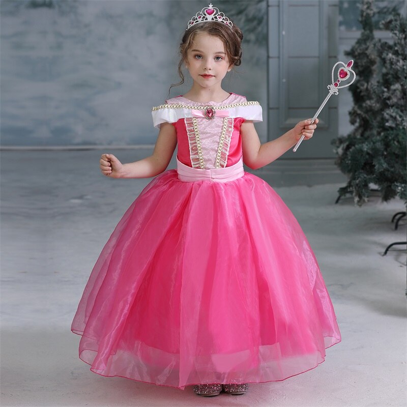 Girls Dress For Kids Sleeping Beauty Bella Halloween Cosplay Princess Costume Christma Party Clothing Children Anna Elsa Clothes Shopee Philippines