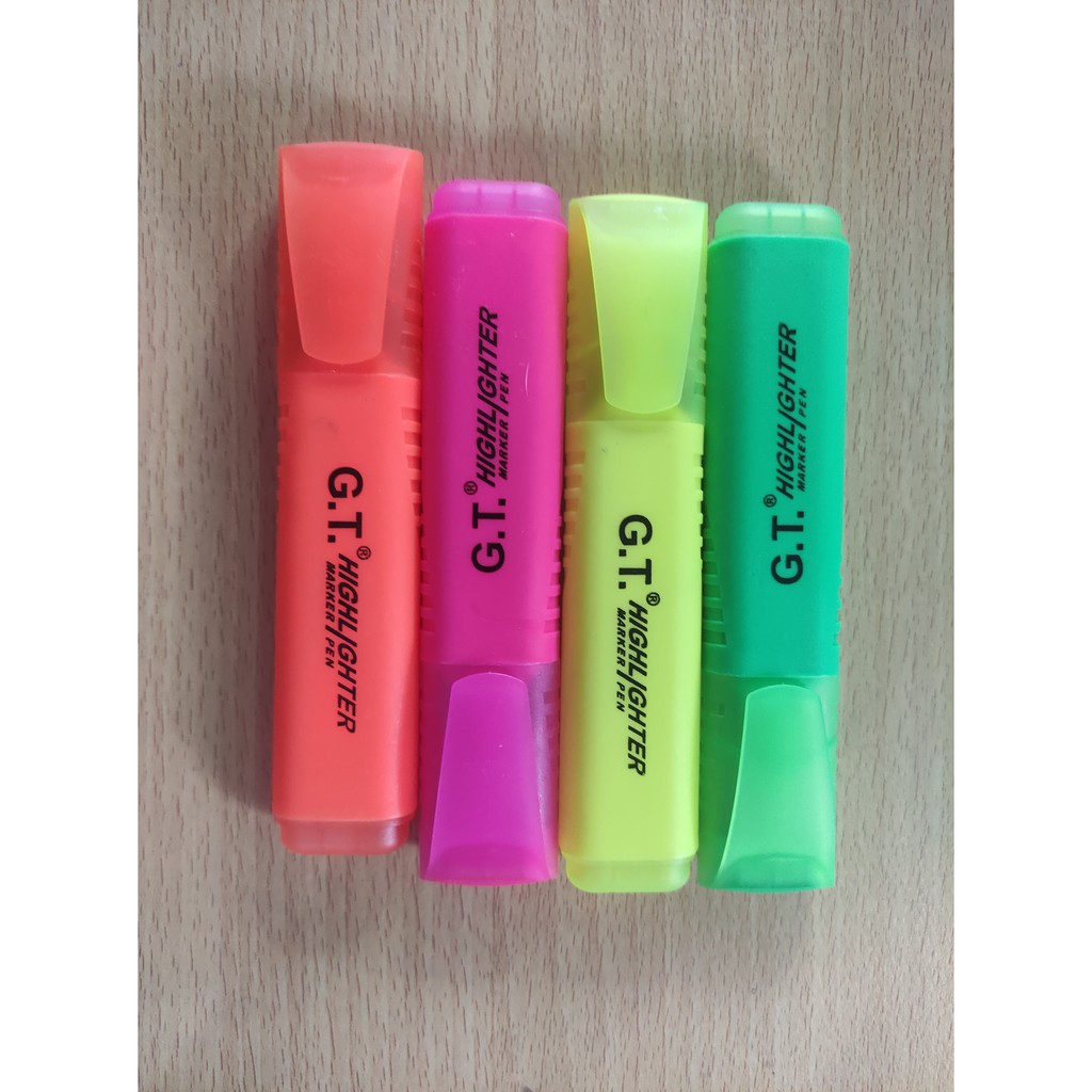 Globox Highlighter 4 color Green/Pink/Yellow/Lilac İşaretmele Pen
