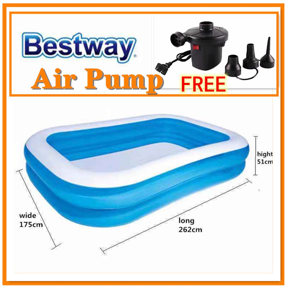 Electric air pump for best sale paddling pool