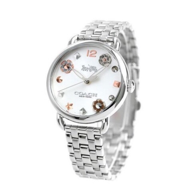 Coach women's hot sale silver watches