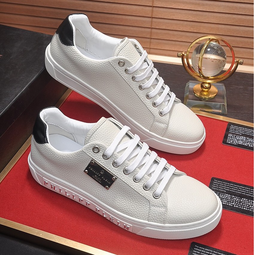 100 Original Philipp Plein White Sneaker Shoes For Men