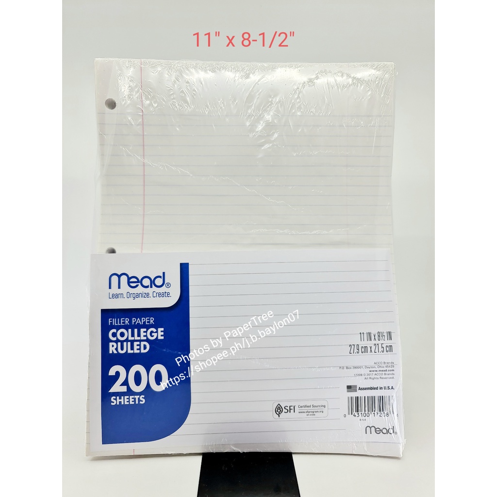 Mead Loose Leaf Paper, 3-Hole Punched