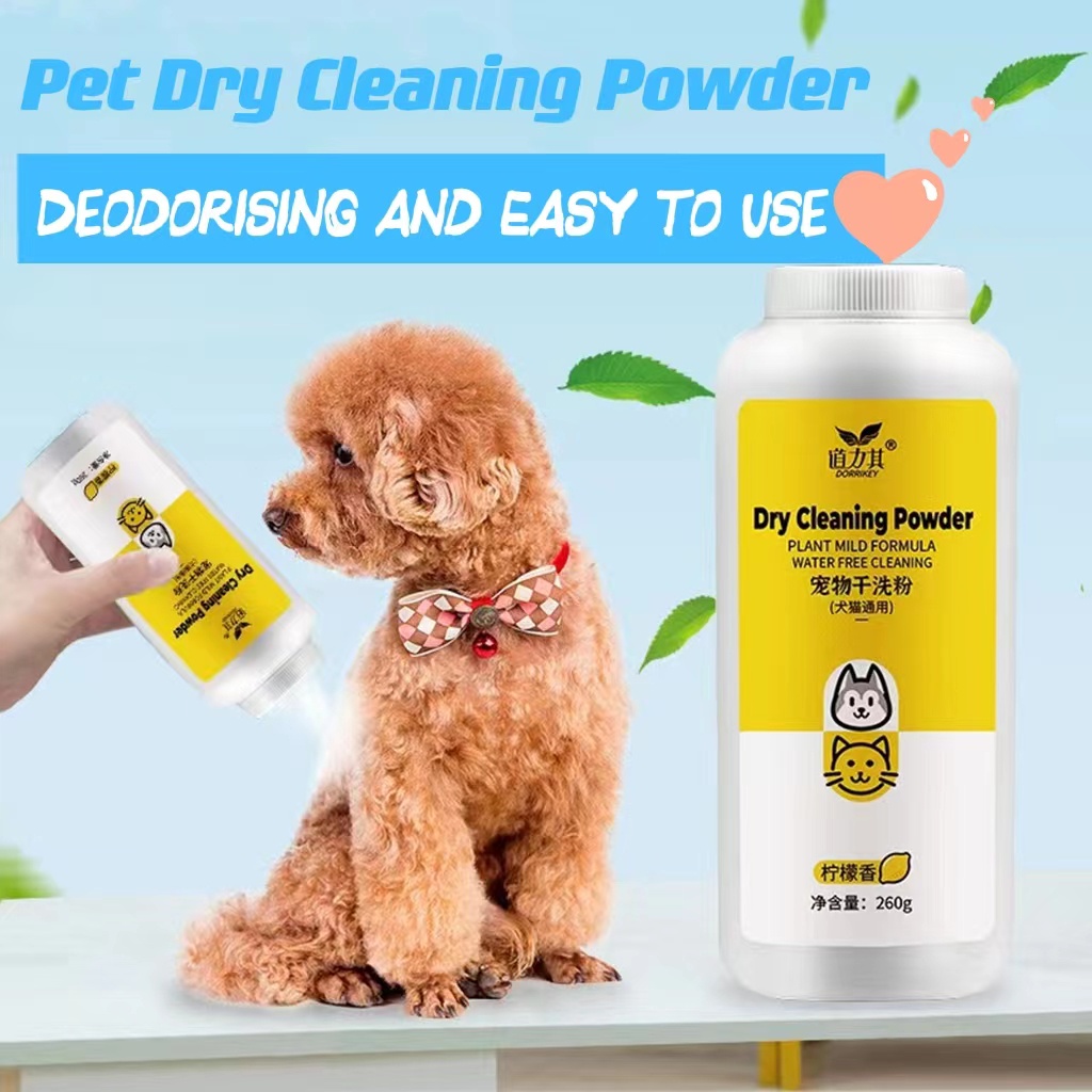 Drying powder outlet for dogs