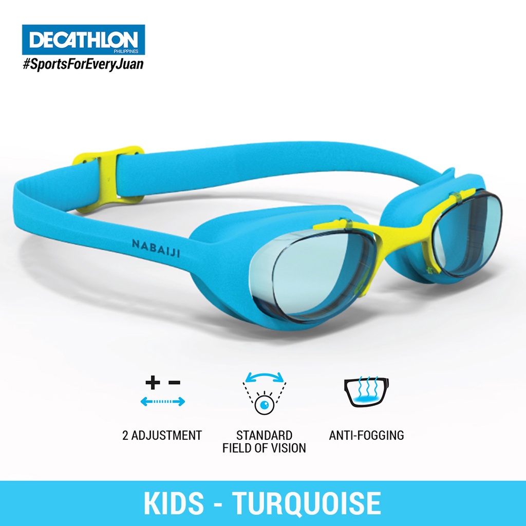 Gafas de natación ajustables para Niños Nabaiji Xbase 100 turquesa -  Decathlon