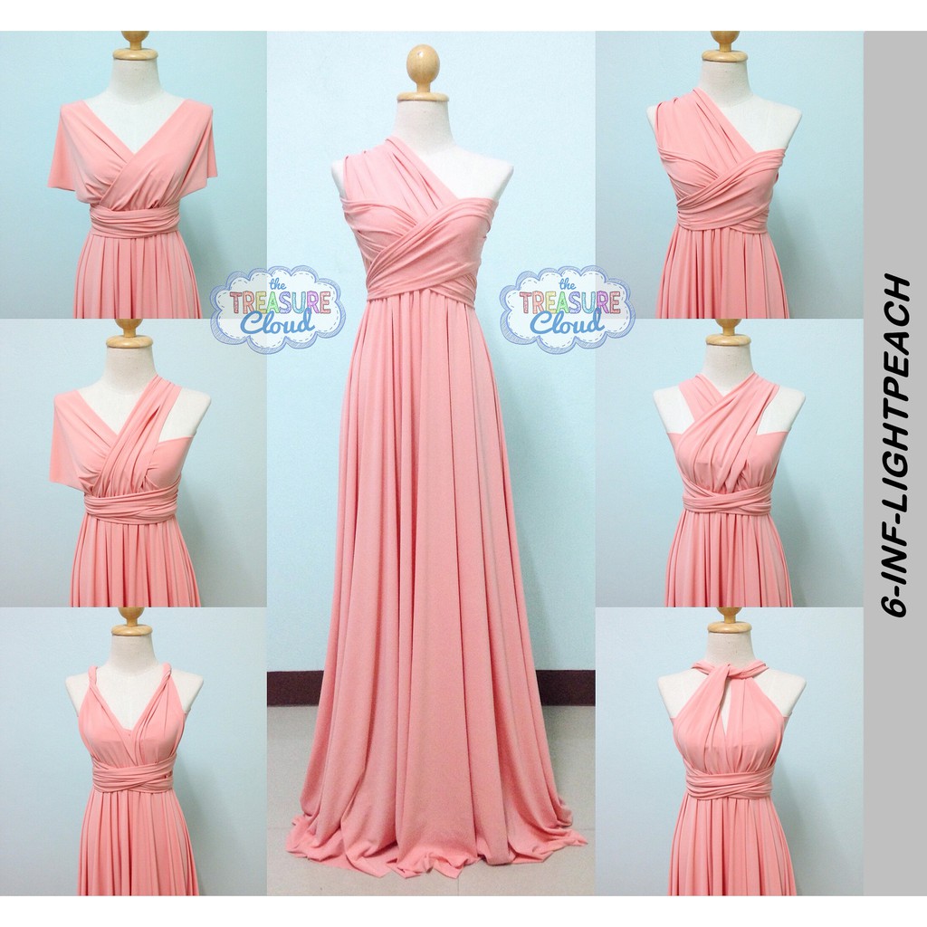 Light peach hotsell color gown