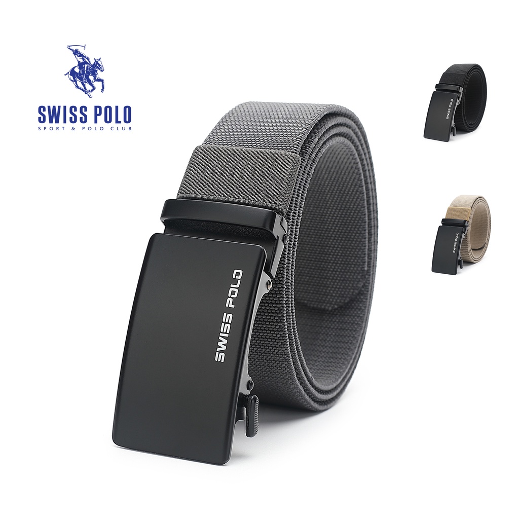 Swiss Polo 40MM Automatic Canvas Belt WAB 463 Multi Color Shopee