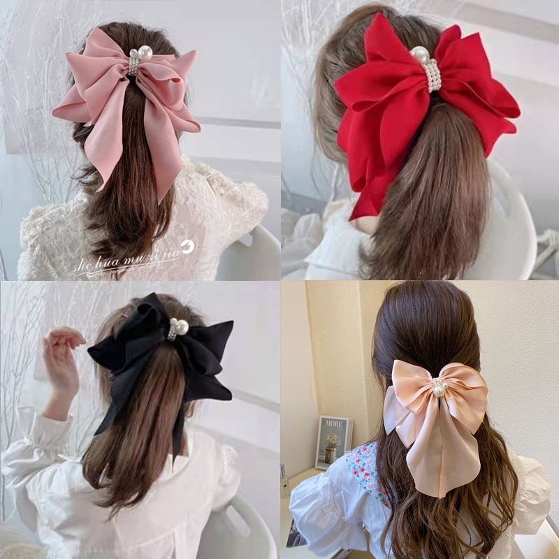 Korean ribbon hair clearance accessories