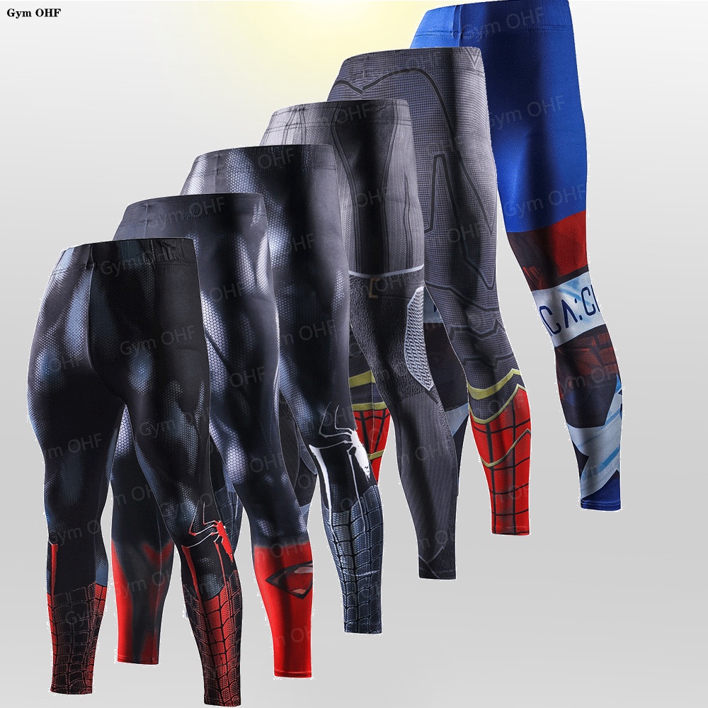 Mens 2025 superhero leggings