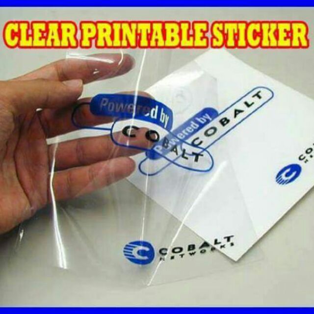 Printable Clear Vinyl Sticker A4 Transparent clear vinyl adhesive film  paper