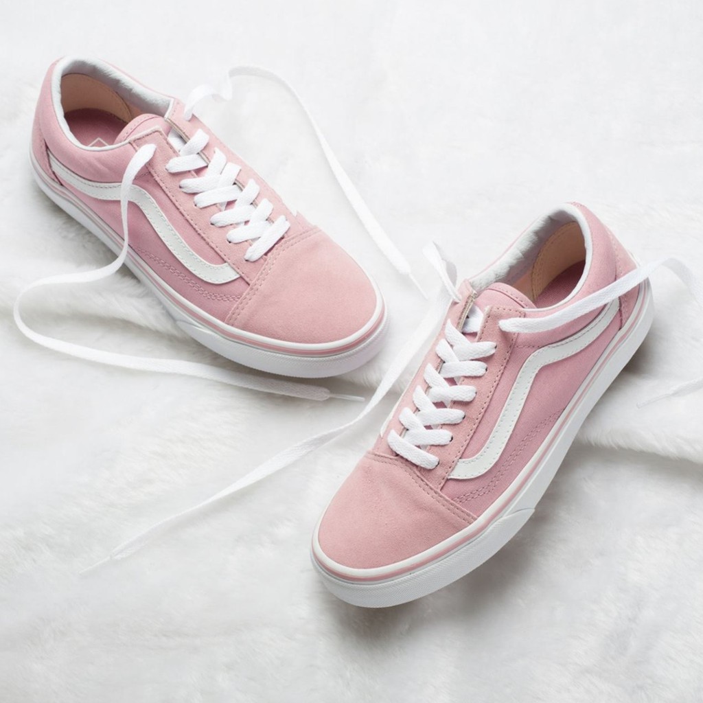 Pink vans cheap womens old skool