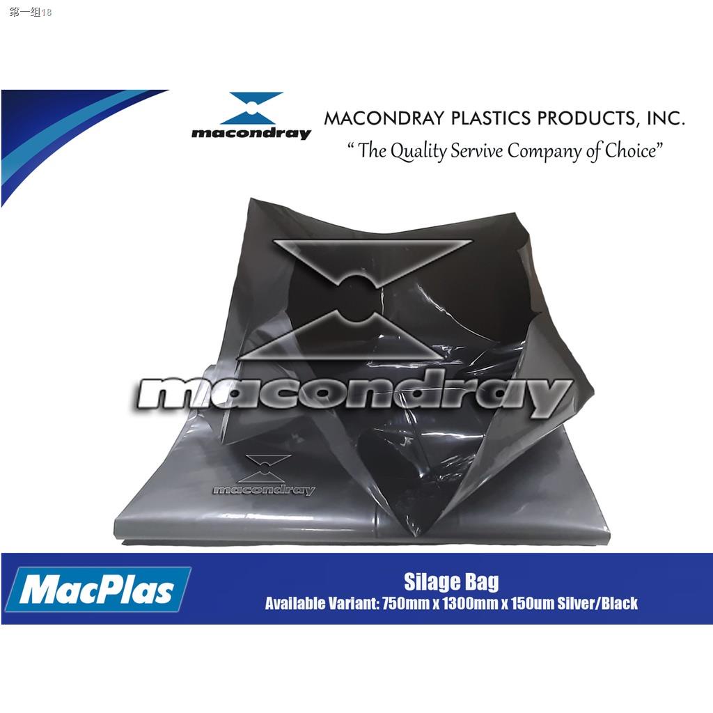 Silage Bag Silver/Black (10 pieces:750mm x 1300mm x 150 microns) by  Macondray Plastics Products, Inc