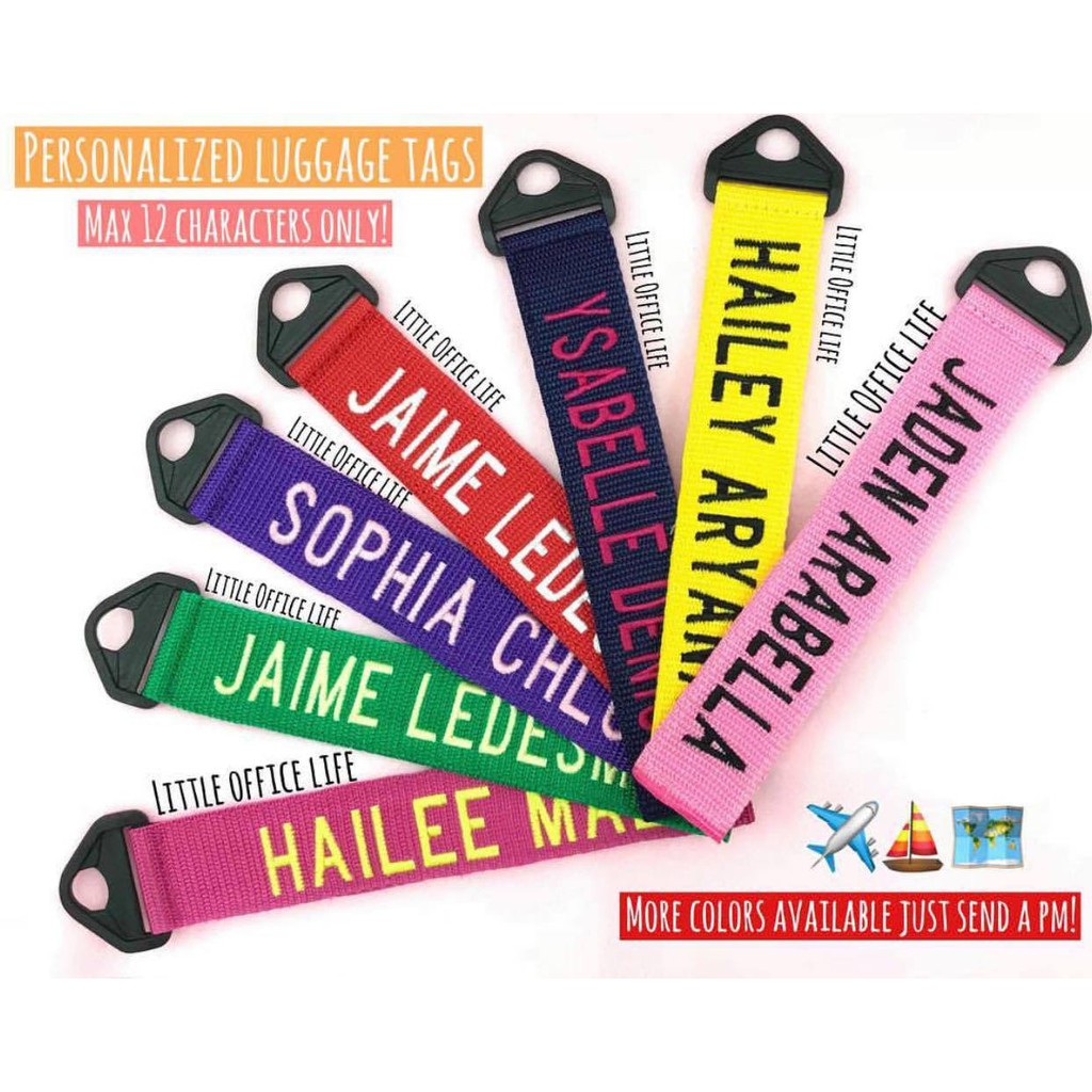 Personalized embroidered cheap luggage tags