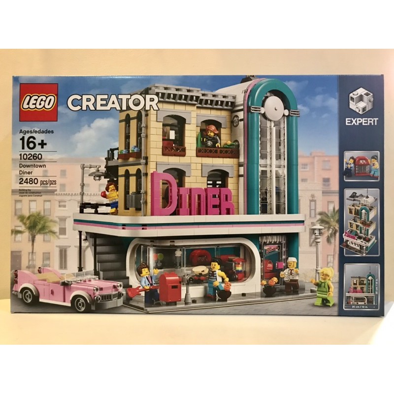 Lego 10260 creator downtown diner stores hot sale