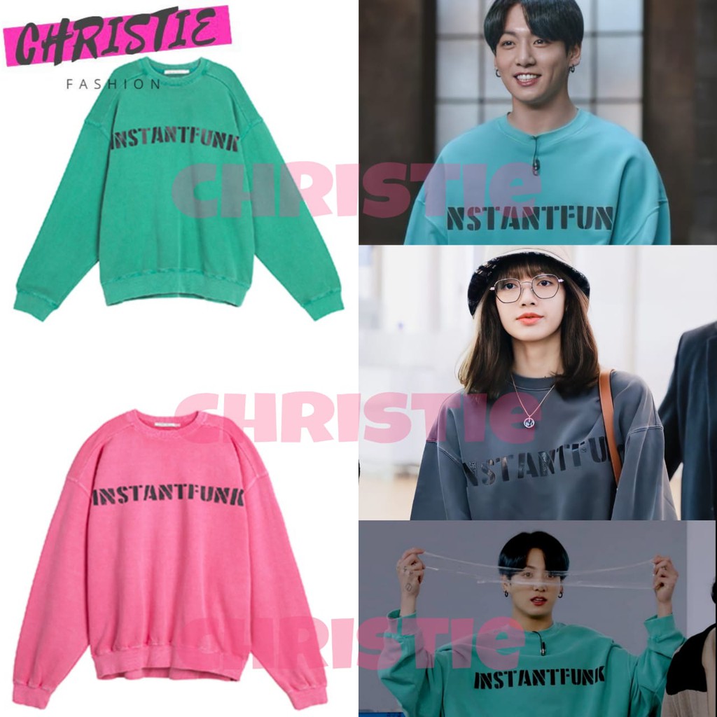 Basic SWEATER INSTANTFUNK JUNGKOOK BTS LISA BLACKPINK M-XXL 12