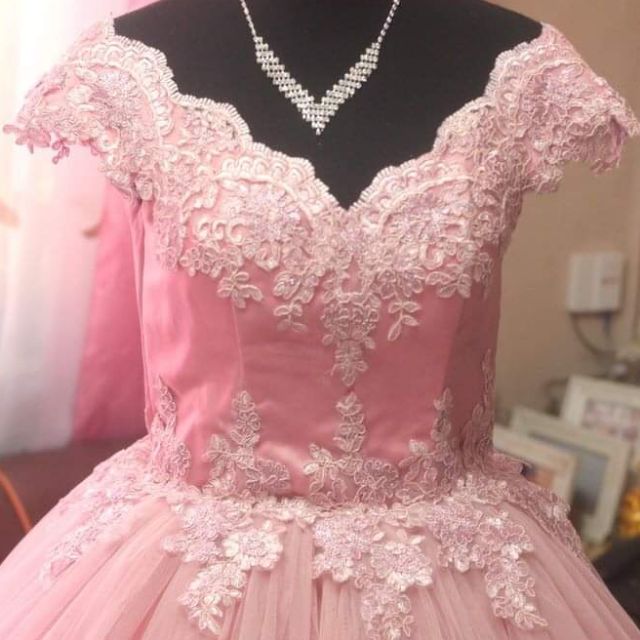 Old rose gown for clearance debut