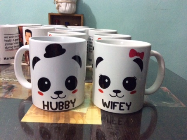 Panda Couple Mugs Customize