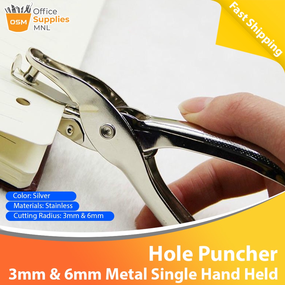 3mm Single One Hole Hand Held Paper Puncher Cardmaking Handicraft