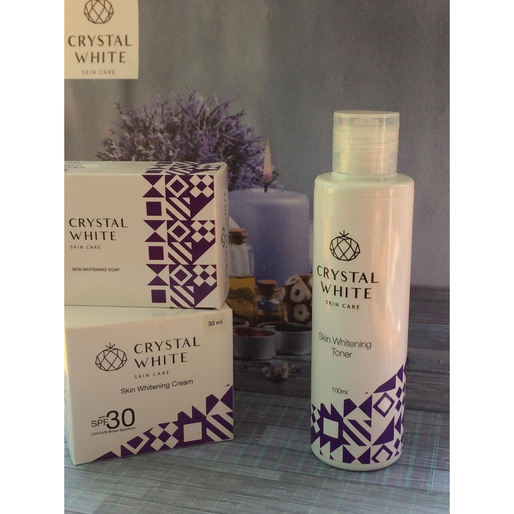 Crystal White Toner Cream Soap Set Shopee Philippines