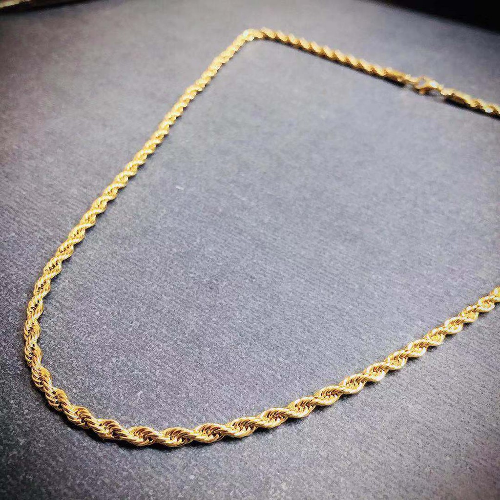 Twisted gold deals chain