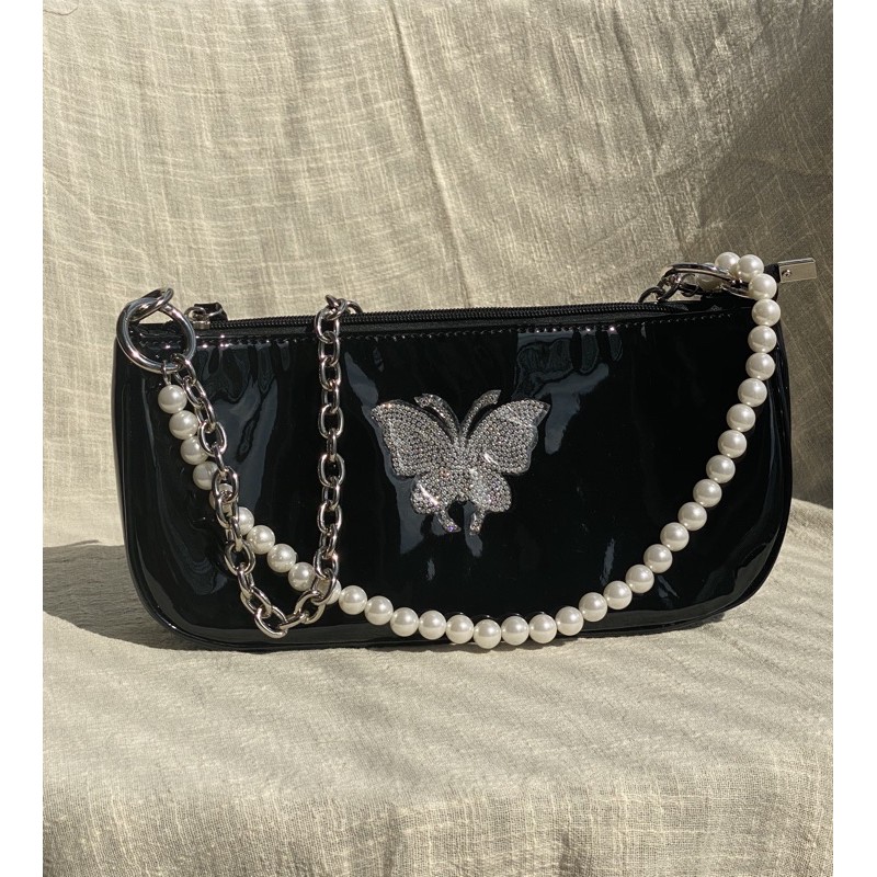 Butterfly baguette online bag