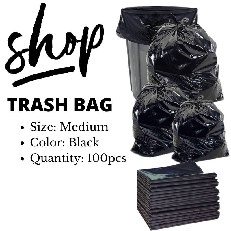 Trash on sale bag black