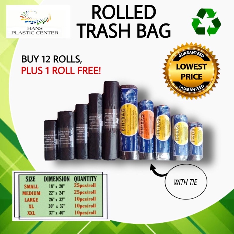 Member's Value Trash Bag Clear Large 60pcs