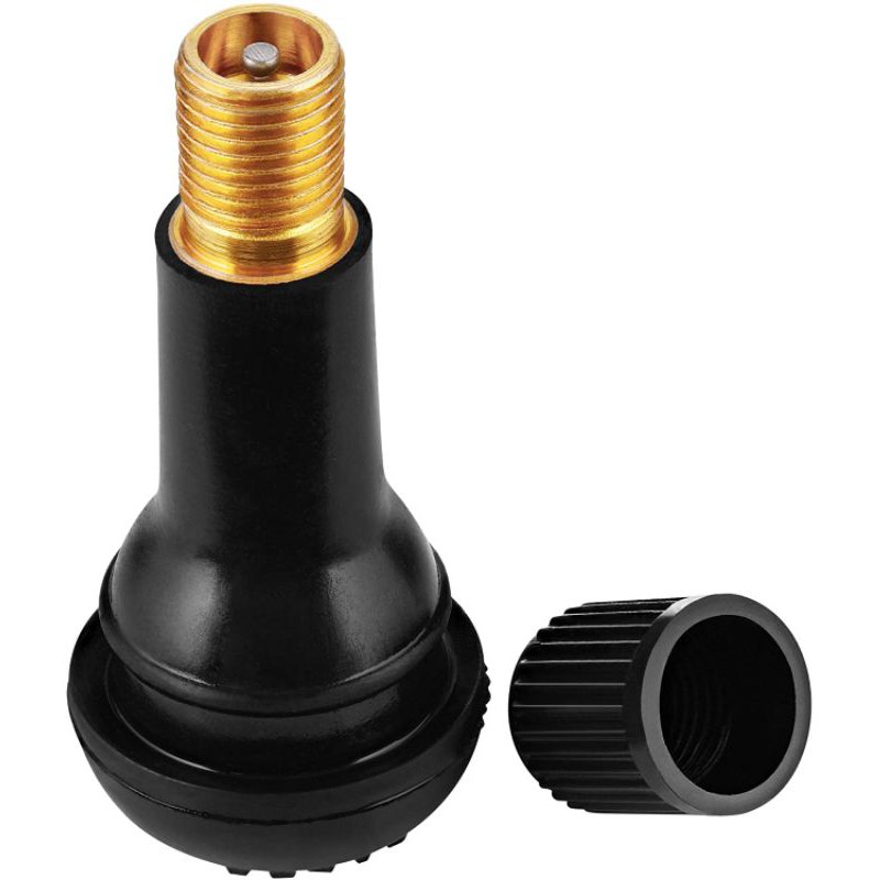Black Tubeless Car Wheel Tire Valve Stems with Caps Tyre Rubber