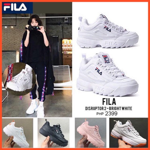 Fila disruptor 2 hot sale shiny white