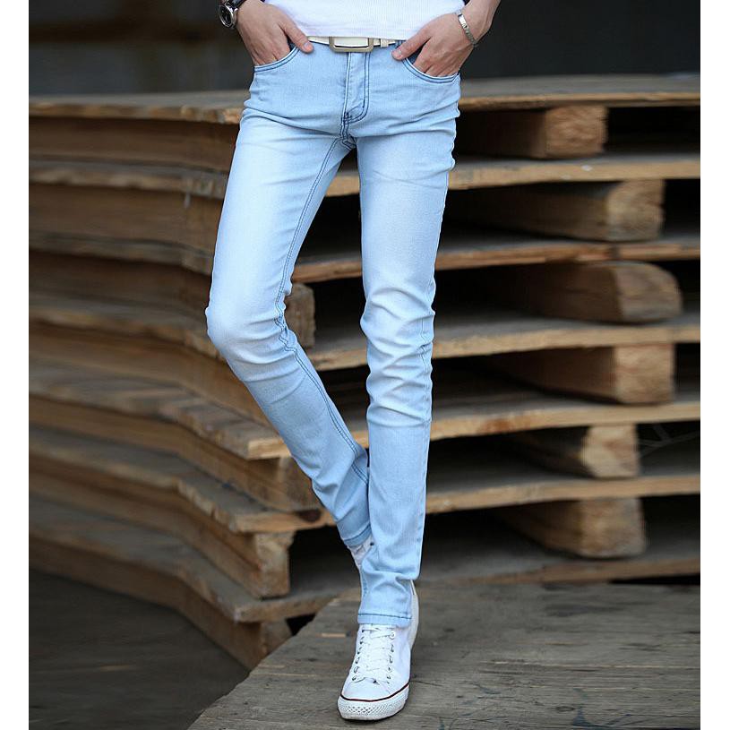 Light blue maong sales pants