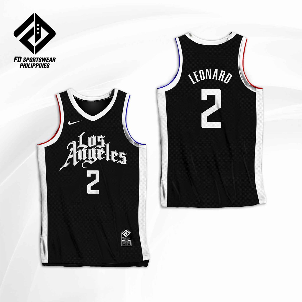 LOS ANGELES CLIPPERS KAWHI LEONARD 2020-2021 CITY EDITION FULL SUBLIMATED  JERSEY