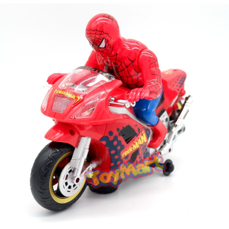 Spiderman with deals motorcycle toy