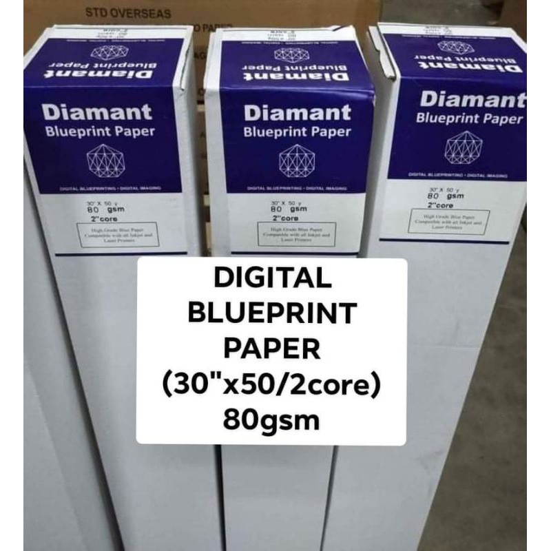 DIGITAL BLUEPRINT PAPER (30 x50)(30x100)2core 80gsm