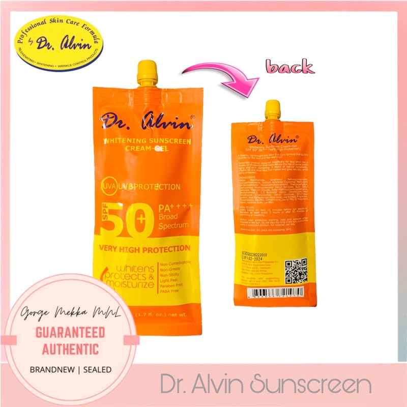 Dr. Alvin Whitening Sunscreen | Shopee Philippines