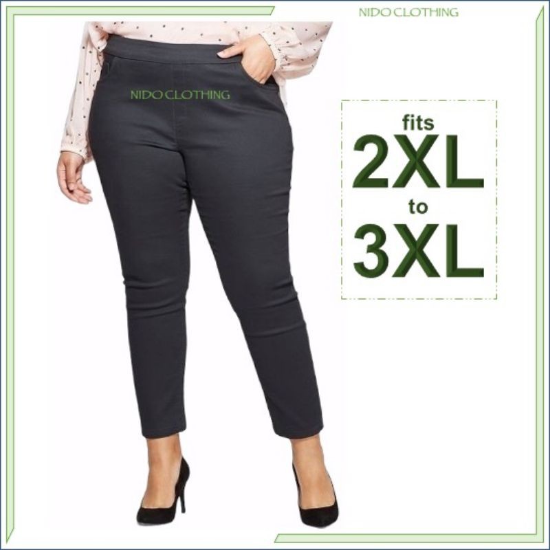 PLUS SIZE Trouser Pants High Waist (fits 2XL to 3XL)