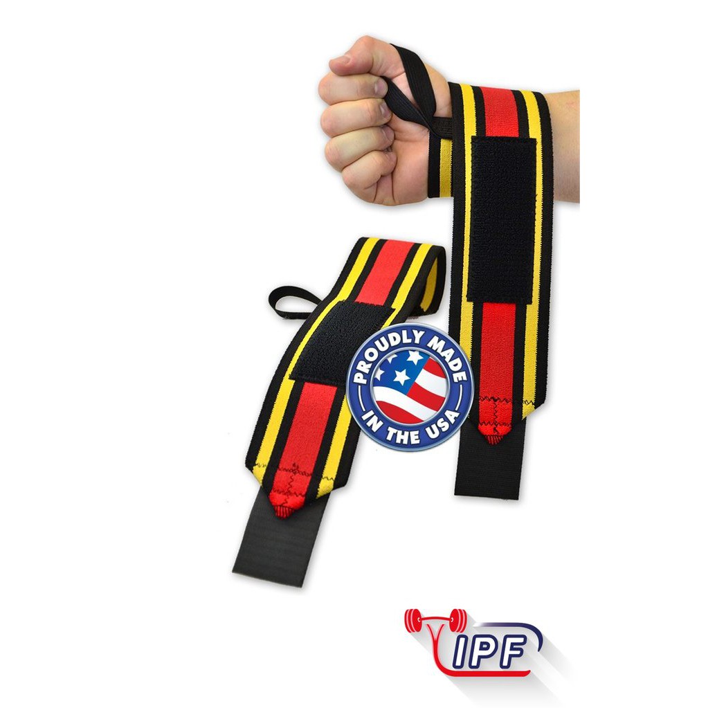Titan  Signature Gold Wrist Wraps - IPF Approved Powerlifting