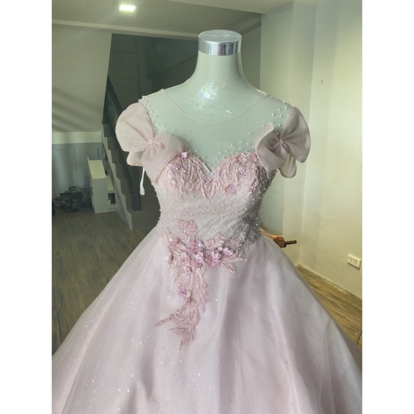 Old Rose Gowns Debut Wedding Dress Shopee Philippines