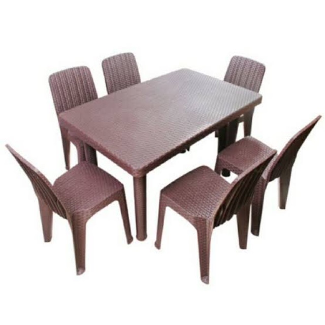 JOLLY RATTAN DINING SET 6 SEATER FREE DELIVERY WITHIN METRO