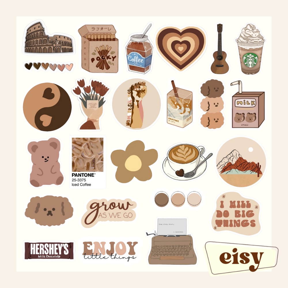 Aesthetic Sticker Pack Template Aesthetic Stickers, Cute