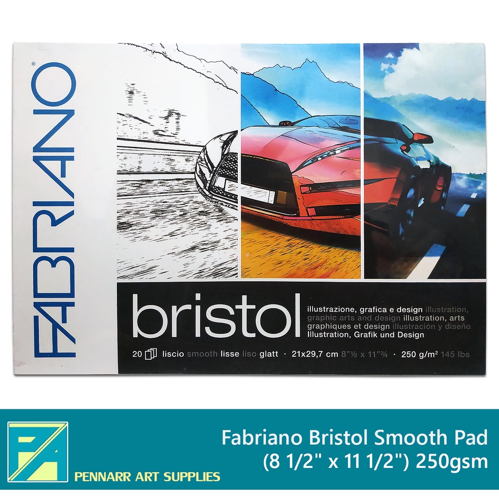 Fabriano 1264 Bristol Pad - Smooth / 9 x 12