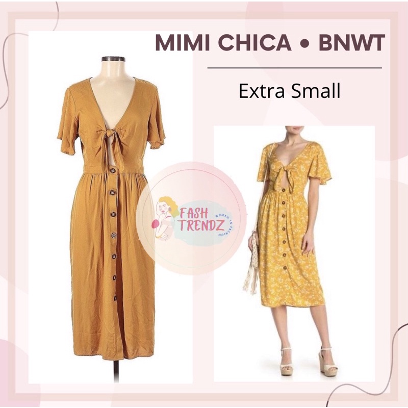 Mimi chica tie store front dress